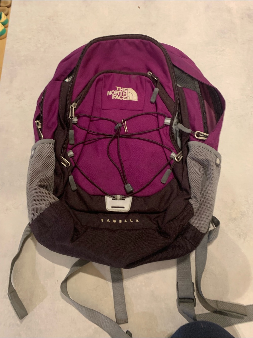 The North Face Sabella Backpack — Purple & Gray